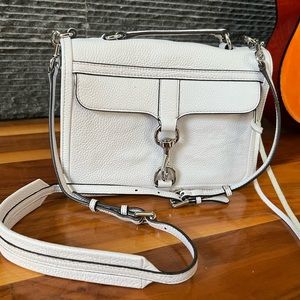 White Rebecca Minkoff Handbag with detachable strap